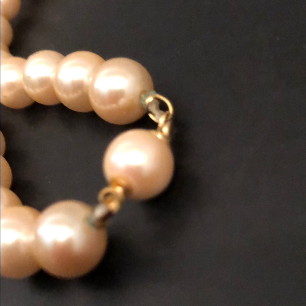 VINTAGE PEARLS PEARLS PEARLS! GORGEOUS CHAMPAGNE - Picture 3 of 4